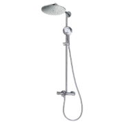 plus会员：hansgrohe 汉斯格雅 27633 沄雨淋浴花洒套装 沄雨恒温顶喷+沄雨手持