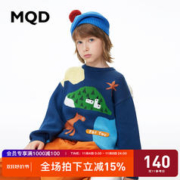 MQD 马骑顿 童装男童毛衣针织衫23秋季新款提花儿童上衣潮