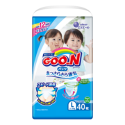 大王（GOO.N）新维E拉拉裤学步裤短裤式尿裤柔软透气干爽尿不湿L40片(9-14kg)