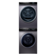 海尔（Haier）洗烘套装纤美洗烘套装组合洗衣机烘干机组合变滚筒热泵烘干机除菌除螨空气洗 防锈系列06热泵柔烘+28超薄晶彩屏智投精华洗衣