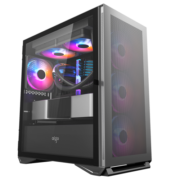 爱国者（aigo）YOGO  M2 Performance性能版钛灰色 MINI电脑主机箱（支持M-ATX主板/顶240水冷/多硬盘位）