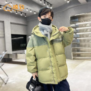 棉致 童装男童棉衣加绒加厚2023新款儿童冬季中大童羽绒棉服洋气潮