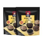QUAKER/桂格五黑原味即食燕麦片518g*2袋速食营养早餐冲饮女神节