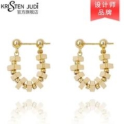 KRISTEN JUDI 碎银几两耳环女银针长款流苏耳饰品