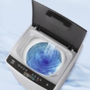 Haier 海尔 波轮洗衣机全自动小型 8公斤大容量 宿舍 租房神器 原厂品质 一键洗 飘EB80M10Mate1
