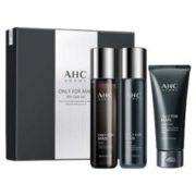 AHC 男士小心肌水乳洁三件套（爽肤水120ml+乳液120ml+洗面奶140ml）