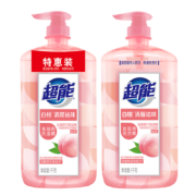 京东百亿补贴：超能 去油洗洁精 1KG*2瓶 白桃
