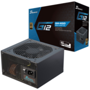 海韵SEASONIC 游戏电源G12 GM650电源650W 金牌半模 双路CPU供电 14cm小身形 智能温控