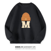 真维斯 LIFE卫衣女春秋款休闲运动女士上衣美式复古oversize外套M