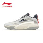 李宁（LI-NING）篮球鞋男减缓震回弹透气耐磨低中帮比赛体育生运动鞋 南极灰/冷檀黑047 40