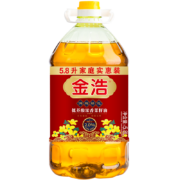 金浩 食用油 低芥酸特香菜籽油 5.8L非转基因 物理压榨*3件