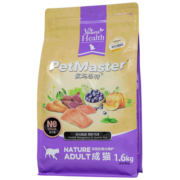 佩玛思特PetMaster天然猫粮三文鱼蔬果无麸谷去毛球营养增肥成猫粮1.6kg