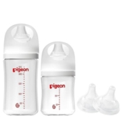 自然实感奶瓶新生婴儿宽口径玻璃奶瓶奶嘴缓解胀气贝亲官方旗舰店