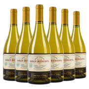 Concha y Toro干露典藏霞多丽干白葡萄酒750ml*6瓶整箱 智利进口红酒