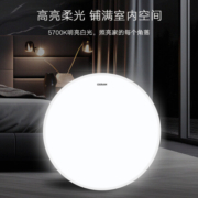 欧司朗欧司朗（OSRAM）吸顶灯客厅灯卧室灯护眼三防灯具 素白 32W三防灯 OSELC1032 10