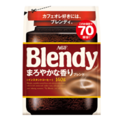 AGF日本进口 Blendy特浓烘焙冰水速溶咖啡 混合风味黑咖啡 140g/袋
