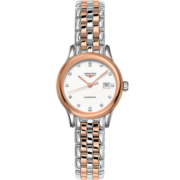 浪琴（LONGINES）瑞士手表 军旗系列 机械钢带女表 L43743997 官方正品