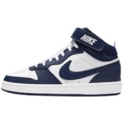 NIKE 耐克 女鞋新款COURT运动鞋 小黑曜石 蓝白 中帮板鞋CD7782-107
