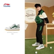 LI-NING 李宁 儿童板鞋2023新款秋冬款冬季男童鞋女童中大童炸街休闲运动鞋
