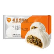 babi 巴比 毛豆酸菜包70g*16只共1120g包子儿童早餐馒头 面点生鲜速冻食