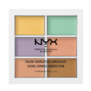 NYX6色遮瑕盘全脸遮暇阴影斑修饰提亮遮瑕膏六色9g/盘情人节礼物女友