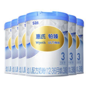 Wyeth 惠氏 S-26铂臻 婴儿配方奶粉 3段 780g*6罐