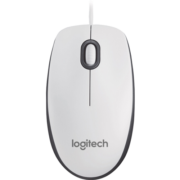 罗技（Logitech） M100r 有线鼠标 大手鼠标 笔记本电脑办公鼠标 家用对称鼠标外设 白色