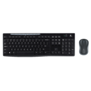 罗技（Logitech） MK270键盘鼠标套装 黑色无线键鼠套装办公全尺寸带无线外设2.4G接收器