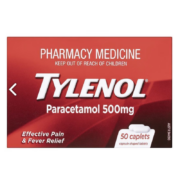 泰诺林 止痛退烧药 对乙酰氨基酚缓释片 500mg-50粒*2件