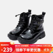 Kappa 卡帕 英伦风加绒马丁靴