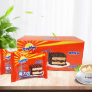 阿华田（Ovaltine） 360g箱装魔力方巧克力派涂层蛋糕夹心面包休闲食品整箱营养早餐 360g*1盒