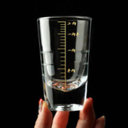 青苹果 白酒杯2两杯烈酒杯6只装中式酒具酒杯带刻度