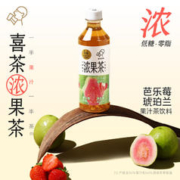HEYTEA 喜茶 浓果茶50%真果汁低糖0脂果汁茶饮料芭乐莓琥珀兰450ml*15瓶整箱