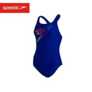 SPEEDO 速比涛 女款复古logo修身抗氯连体泳衣 连体泳衣