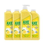 88VIP会员：AXE 斧头 牌柠檬洗洁精1.18kg*4瓶维E呵护可洗蔬果家庭装洗碗液