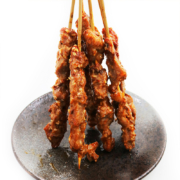 plus会员：月盛齋 國產調理羊肉串200g/盒(10串)孜然味免辣*5件+湊單