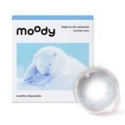 moody水族馆月抛美瞳2片赠护理液+伴侣盒