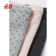 H&M HM童装女婴牛仔裤早秋休闲舒适松紧腰弹力打底裤3条装0852953