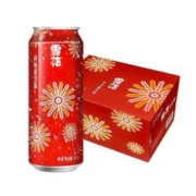 88VIP会员：SNOWBEER 雪花 啤酒经典喜庆红罐8度500ML*12罐拉格啤酒整箱定制节庆罐礼盒