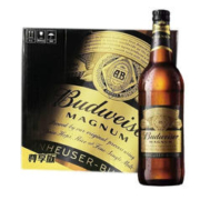 京东PLUS：Budweiser 百威 黑金 美式拉格啤酒 高浓度烈性 600ml*12瓶 啤酒整箱装