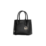 MICHAEL KORS 迈克·科尔斯 香港直邮MICHAEL KORS 女士黑色荔枝纹牛皮革MERCER中号单肩斜挎