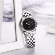 Tissot 天梭 Le Locle 力洛克系列 女士钢带自动机械腕表 T006.207.11.058.00
