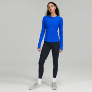 lululemon丨Fast and Free 女士运动高腰紧身裤 25" *Ref LW5BJGS 海军蓝 4