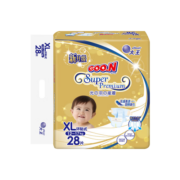 大王（GOO.N）光羽纸尿裤 婴儿尿不湿干爽超薄透气新生儿尿裤 光羽纸尿裤 XL28片（12-17kg）
