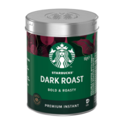 星巴克（Starbucks）黑咖啡 速溶咖啡 0糖低脂 90g可做40杯 深度烘焙 法国原装进口