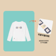 暇步士 女童长袖圆领衫秋装儿童运动T恤弹力宽松柔软透气