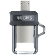闪迪(SanDisk) 256GB MicroUSB接口 U盘 DD3酷捷黑色 安卓手机平板电脑双接口 迷你便携安全加密u盘