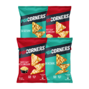 POPCORNERS空气脆脆玉米片 清新玉米60g*2+咸甜爆米花60g*2 零食大礼包