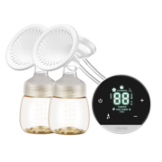 优合 品韵双边电动吸奶器可充电按摩吸乳器液晶挤奶器吸力大拔奶器