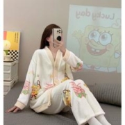 BONAS 宝娜斯 配饰法兰绒可爱卡通加厚珊瑚绒韩版可外穿家居服